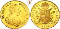 RÖMISCH DEUTSCHES REICH Maria Theresia, 1740-1780 Doppelter Souverain d´or 1773 ICSK, Wien Gold. Prachtexemplar. Vorzüglich - Stempelglanz