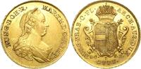 RÖMISCH DEUTSCHES REICH Maria Theresia, 1740-1780 Doppelter Souverain d´or 1773 ICSK, Wien Gold. Prachtexemplar. Vorzüglich - Stempelglanz