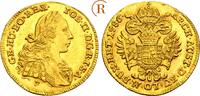 RÖMISCH DEUTSCHES REICH Josef II., 1765-1780 Dukat 1786 F, Hall Gold. Prachtexemplar. Fast Stempelglanz