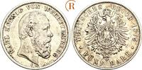 KAISERREICH WÜRTTEMBERG Karl, 1864-1891 5 Mark -