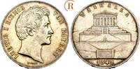 BAYERN Ludwig I., 1825-1848 Geschichtsdoppeltaler "Walhalla" -
