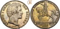 BAYERN Ludwig I., 1825-1848 Geschichtsdoppeltaler "Reitersäule" -