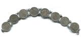 Spanien 8 x 50 Centimos 1880-1928 ~ als Armband ~ ss