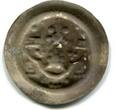 Hildesheim Bistum Hohlpfennig 13. Jahrhundert ~ Heinrich I. 1247 - 1257 ~ ss