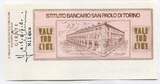 Italien 100 Lire 18.02.1977 ~ Istituto Bancario San Paolo di Torino ~ unc