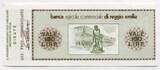 Italien 100 Lire 07.10.1977 ~ Banca Agricola Commerciale di Reggio Emilia ~ unc