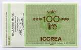 Italien 100 Lire 18.01.1977 ~ Istituto di Credito delle Casse Rurali e Artigiane ~ unc