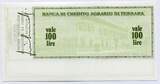 Italien 100 Lire 07.02.1977 ~ La Banca di Credito Agrario di Ferrara ~ unc