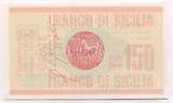 Italien 150 Lire 14.02.1977 ~ Il Banco di Sicilia ~ unc