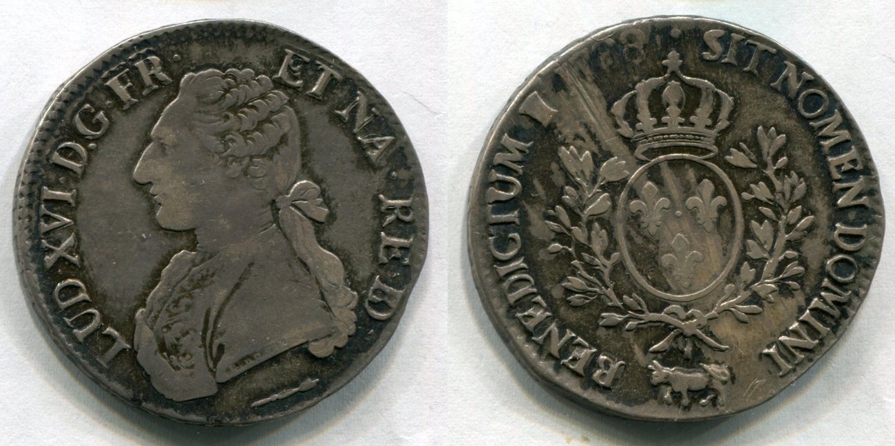 Frankreich Ecu 1788 Louis XVI. 1774 1792 ssvz