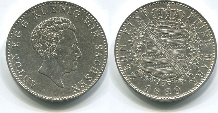 Sachsen Taler 1829 Anton 1827 1836 Ss MA Shops sachsen-taler-1829-anton-1827-1836-ss-ma-shops