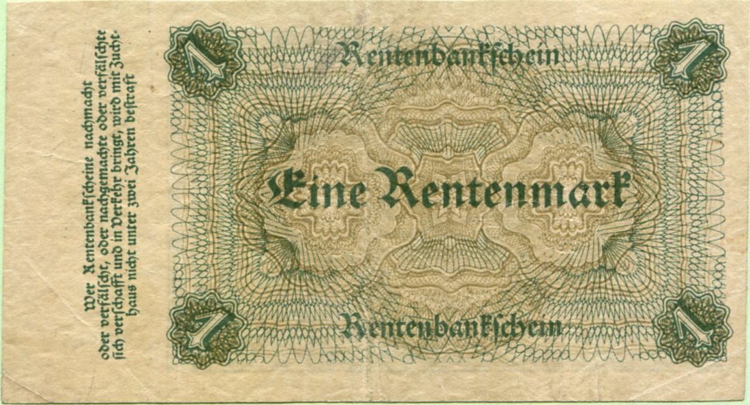 Deutsches Reich, 1 Rentenmark 1923 III  | MA-Shops