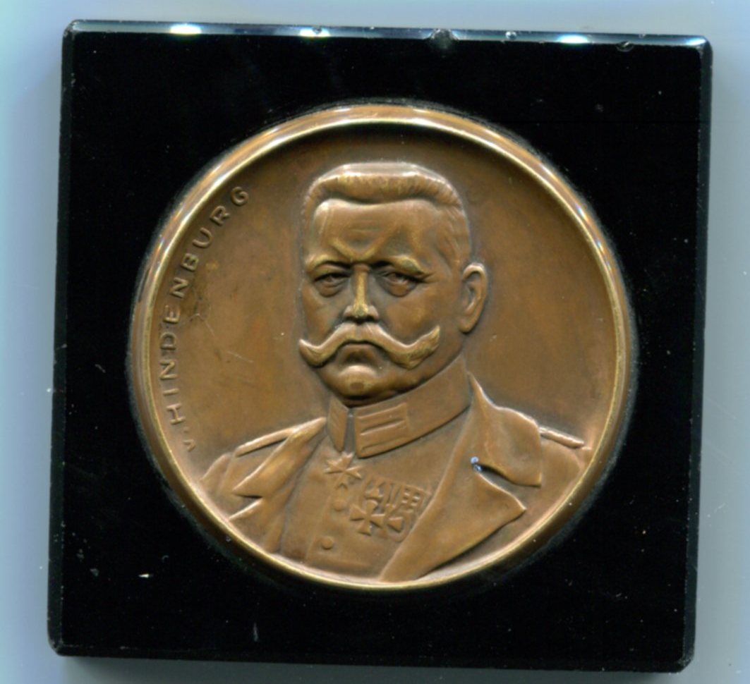 Deutschland, Br.Medaille o.J. Paul von Hindenburg 18471934, vz