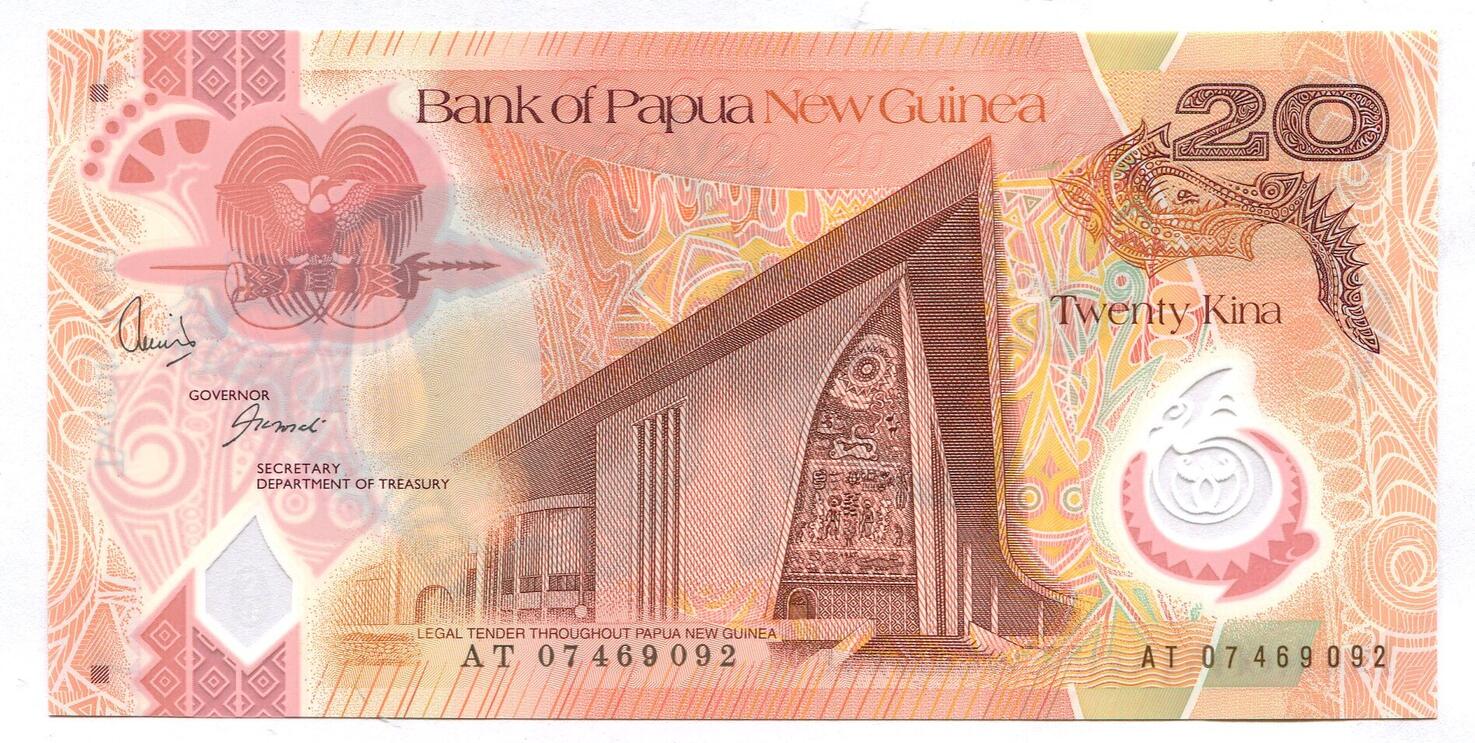Papua Neuguinea, 20 Kina 2007 I Papua Neuguinea, 20 Kina 2007 I