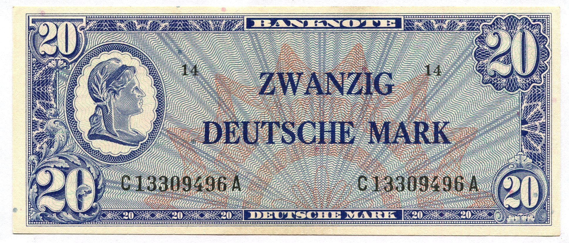 Deutschland, 20 Mark 1948 Bank Deutscher Länder, I- | MA-Shops