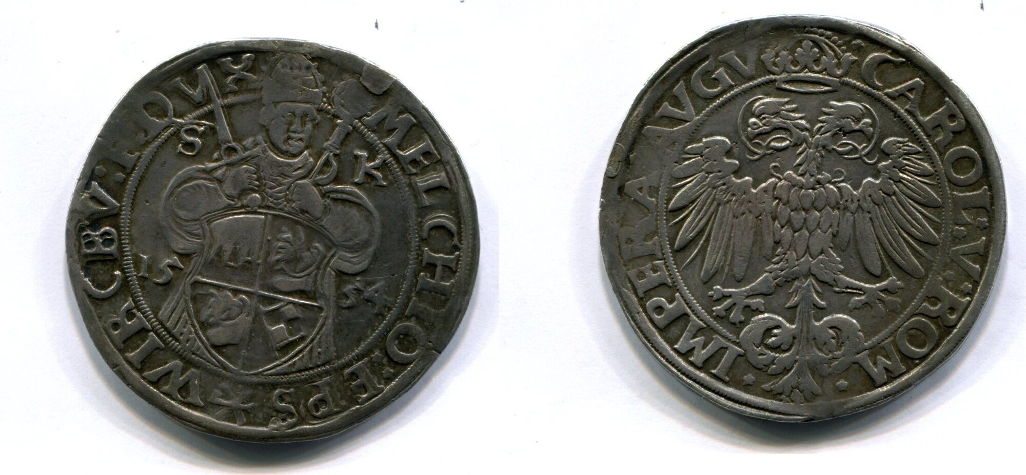 WürzbuerBistum, Taler 1554 Melchior Zobel von Giebelstadt zu