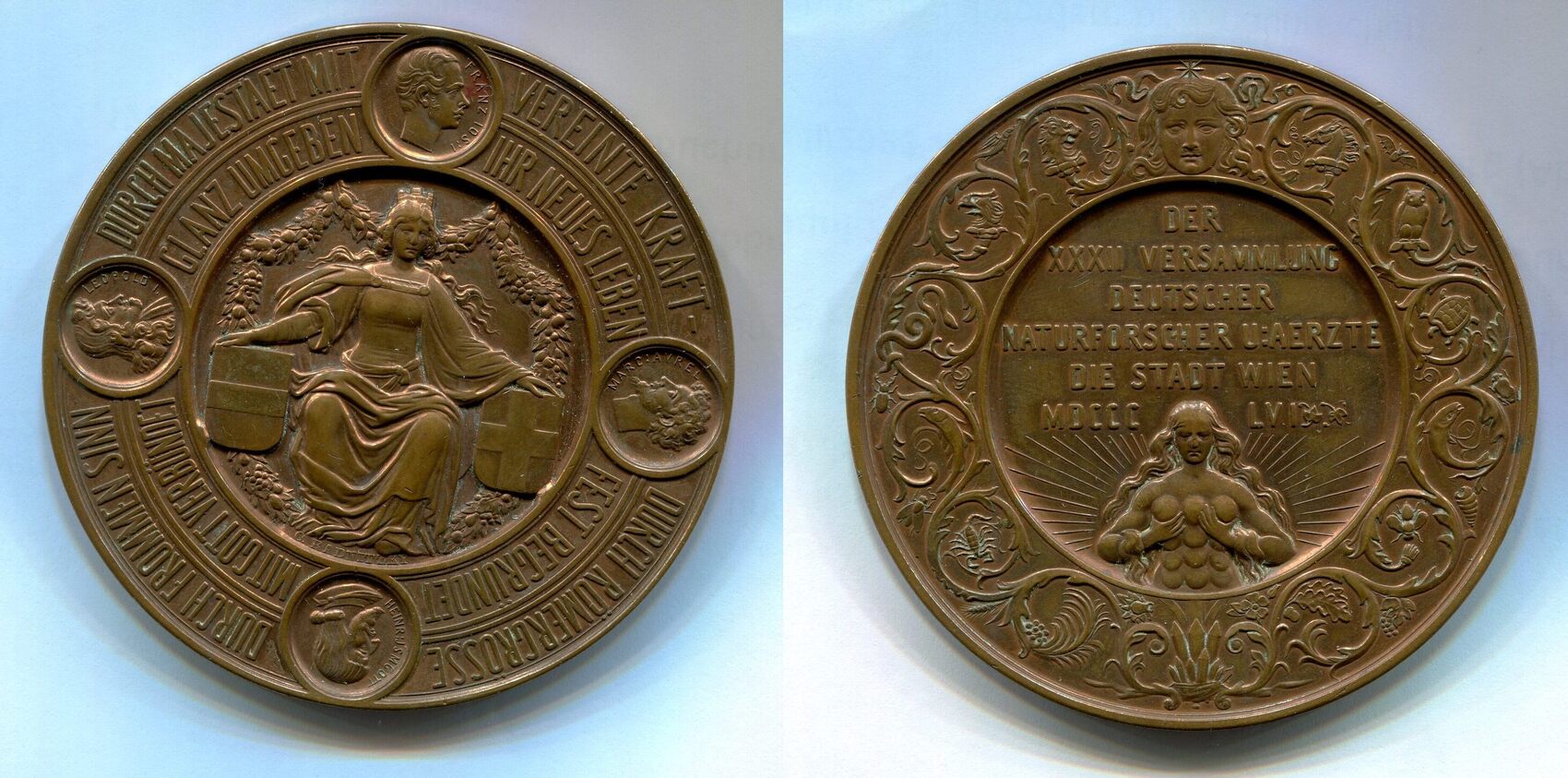 RDR/Österreich, Br.Medaille 1856 32.Versammlung Deutscher Naturforscher