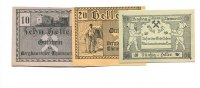 Österreich/Thomasroith, 10,20,50 Heller Bergarbeiter-Konsum-Verein, -