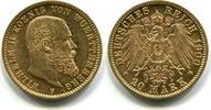 Württemberg, 20 Mark Wilhelm II.1891-1918,