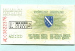 Bosnien Herzegovina, 5000 Dinara Stempel"ZENIZA" ,