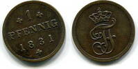 Mecklenburg-Schwerin 1 Pfennig Friedrich Franz I. 1785-1837, -