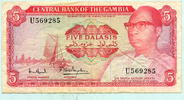 Gambia, 5 Dalasis (1972-86) III 12,50 EUR Differenzbesteuert nach §25a UStG zzgl. 6,00 EUR Versand