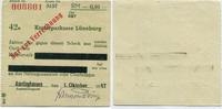 Lüneburg, 10 Pfennig Amelinghausen - Scheck der Kreissparkasse Lüneburg, -