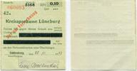 Lüneburg, 10 Pfennig Dahlenburg/Herbert Bodenschatz - Scheck der Kreissparkasse Lüneburg, -