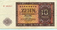 DDR, 10 Mark Ersatznote/Replacement, -
