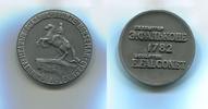Russland/St.Petersburg, Zn.Medaille Denkmal Peter der Große in Leningrad, -