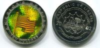 Liberia 10 Dollars ~ Hologramm - US Flagge ~ -