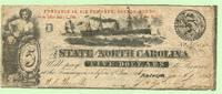 USA, 5 Dollars State of North Carolina, -