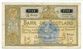 Schottland, 5 Pounds Bank of Scotland, -
