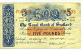 Schottland, 5 Pound The Royal Bank of Scotland, -
