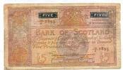 Schottland, 5 Pounds Bank of Scotland, -