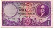 Schottland, 1 Pound The Commercial Bank of Scotland ltd., -