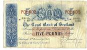 Schottland, 5 Pounds The Royal Bank of Scotland, -