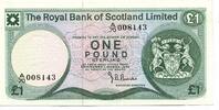 Schottland, One Pound The Royal Bank of Scotland Limited, -