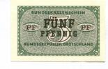 Deutschland, 5 Pfennig Bundeskassenschein, -