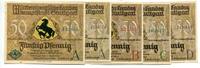 Württemberg, 5x50 Pfg. Stuttgart, -