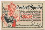 Deutsches Reich 1/2 Mark ~ Ludendorff Spende - Saarbrücken ~ -