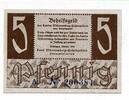 Deutschland, 5 Pfennig Württemberg-Hohenzollern, Finanzministerium, -