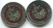 Deutschland 2 x 5 Euro ~ Tropische Zone - schmaler und breiter Polymerring ~ -