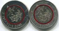 Deutschland 2 x 5 Euro ~ Tropische Zone - schmaler und breiter Polymerring ~ -