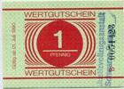DDR 1 Pfennig ~ Gefängnisgeld, Wertgutschein - Schwarze Pumpe ~ -