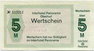 DDR 5 Mark ~ Wertschein - Interhotel Panorama Oberhof ~ -