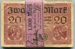 Deutsches Reich 20 Mark ~ 50 x mit Banderole ~ -