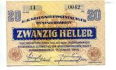 20 Heller 15 Januar 1916 Österreich,Ungarn, Dunaszerdahely, I/I-