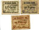 Ostpreußen 5 Pfg. 10 Pfg. 50 Pfg. Bischofstein, -