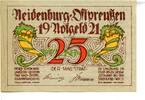 Ostpreußen 25 Pfg. Neidenburg, -